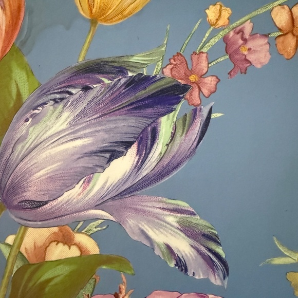 Mackenzie Childs Set of 2 Place Mats Boards Flowers Blue - Picture 4 of 16